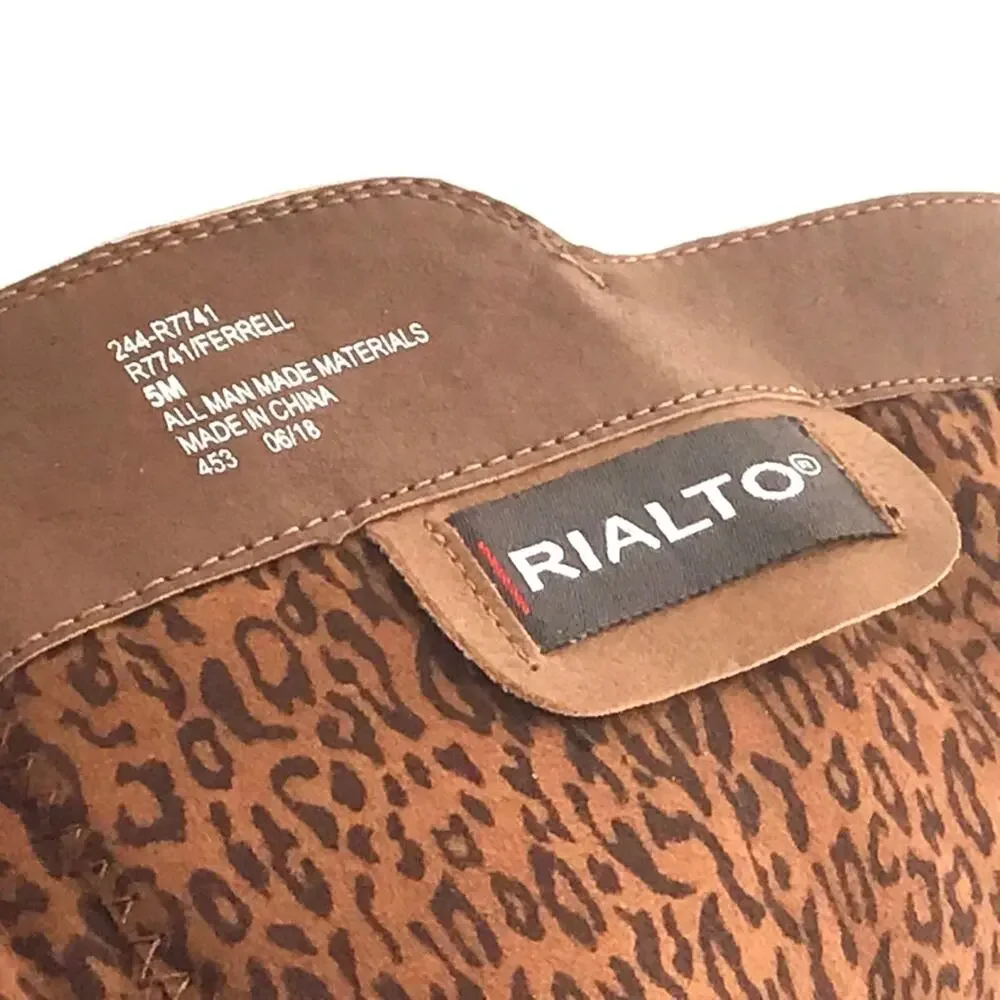 Rialto Riding Boot Women's Ferrell R7741 Cognac Round Toe Over the Knee size 5 M